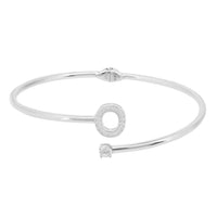Initial Bangle Silver O-1