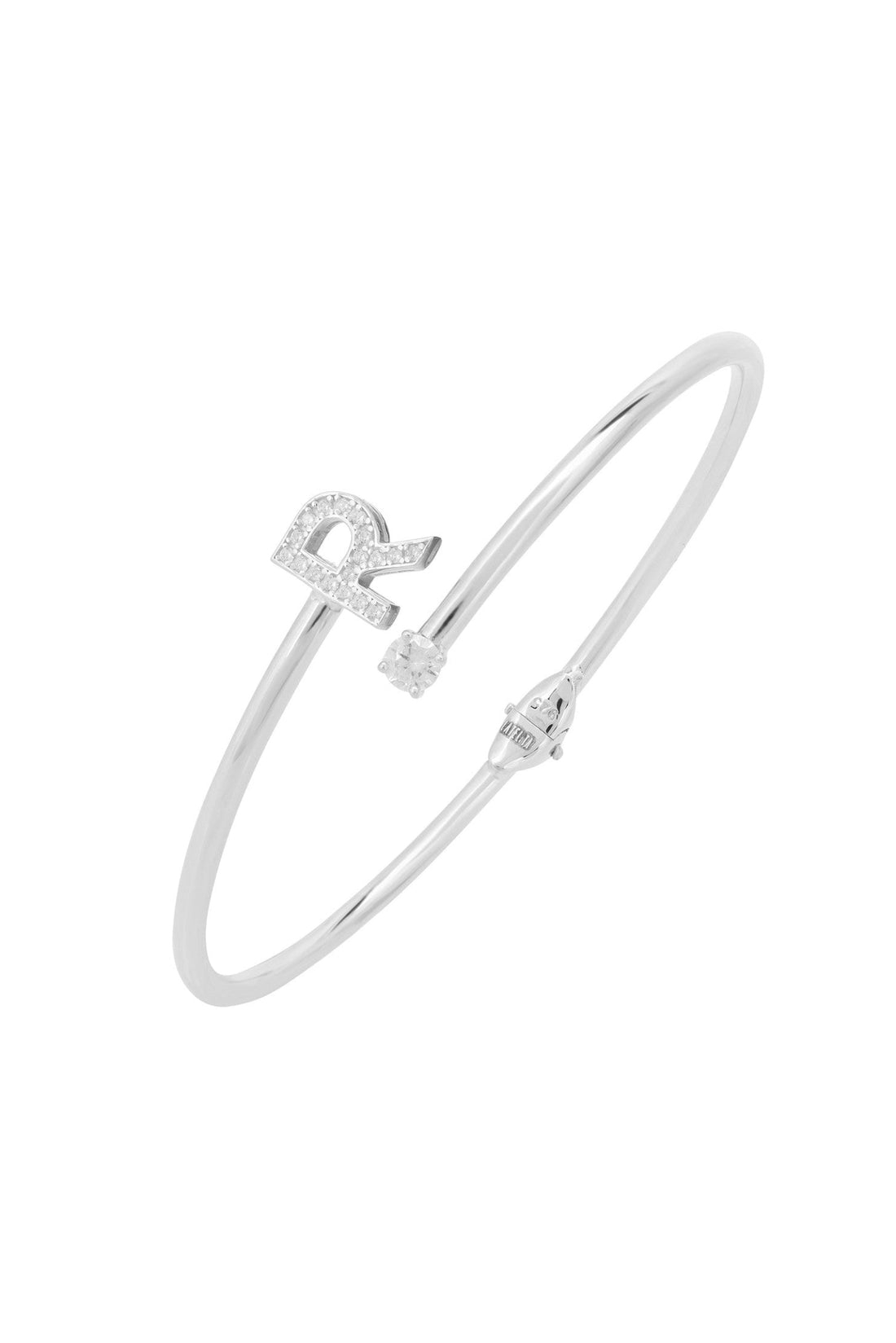 Initial Bangle Silver R-0