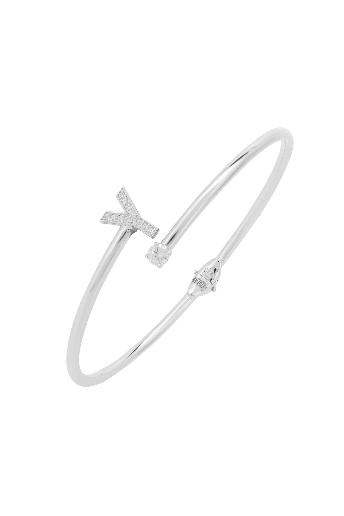 Initial Bangle Silver Y-0