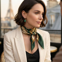 Valerie Pear Drop Gemstone Earring Gold Emerald Green-2