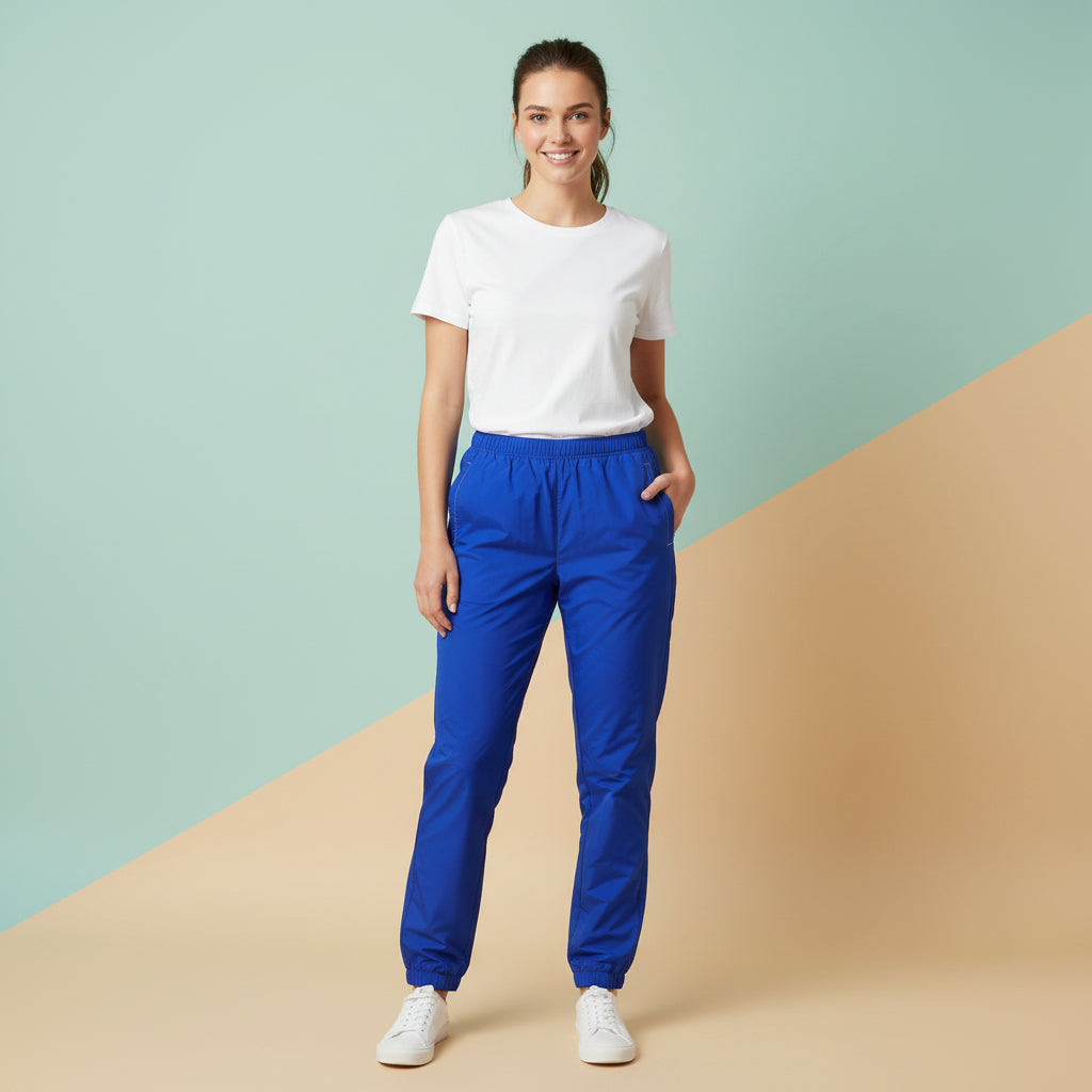 Blue Track Pants For Women | Unisex All-Over Print Streetwear Joggers