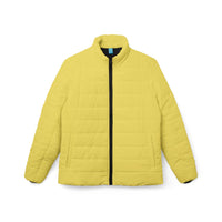 Yellow Puffer Coat | Bright Plain Yellow Insulated Jacket