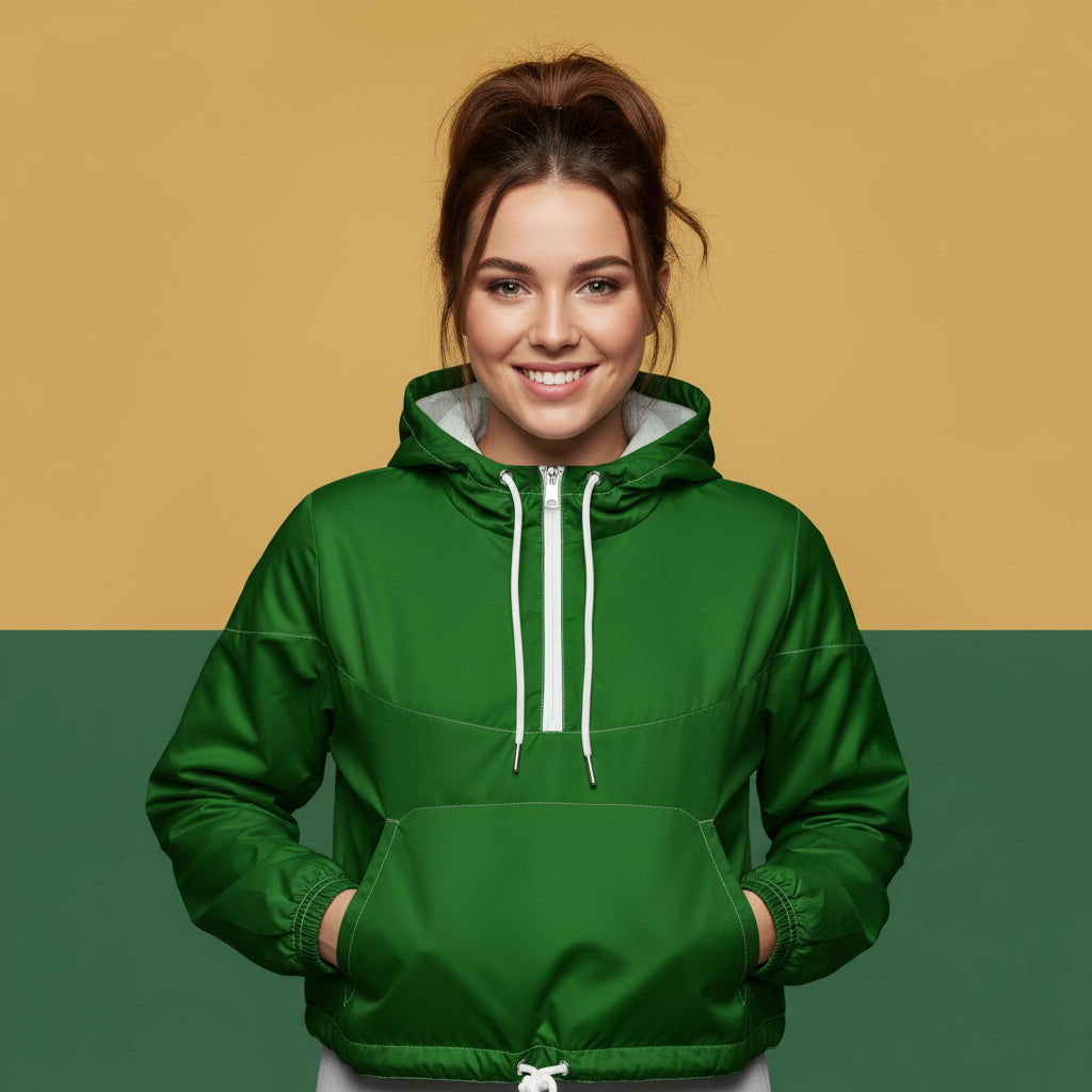 Green Windbreaker | Women&