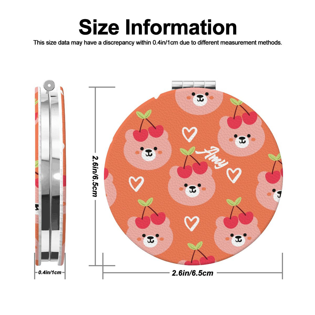 Personalized Pamper Gift Set | Teddy Bear & Cherry Print 3 Piece Kit