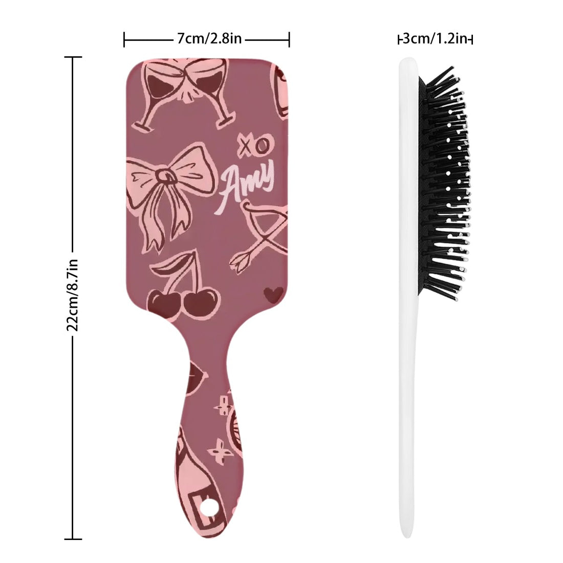 Custom Spa Gift Set | Romantic Cherry Ribbon & Bow Print Kit