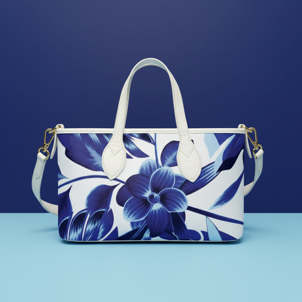 Blue Floral Handbag | Blue Mini Handbag