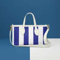 Blue White Striped Handbag | Blue Mini Handbag