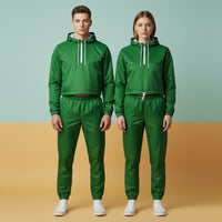 Green Windbreaker | Women's Cropped Pullover Hooded Jacket