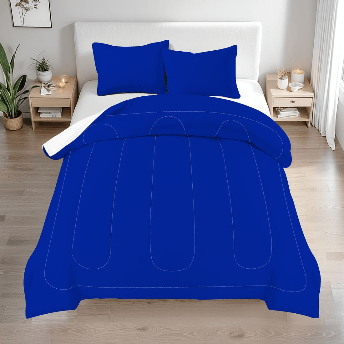 Royal Blue Queen Comforter Set