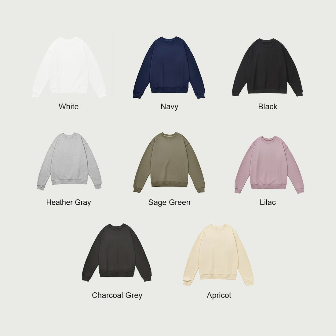 Heavyweight Oversized Crewneck Unisex Sweatshirt S-2XL