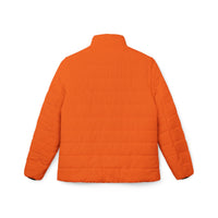 Orange Puffer Coat | Vibrant Plain Orange Padded Coat