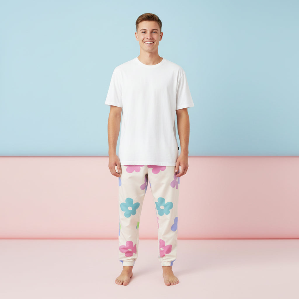 Tracksuit Floral | Unisex All-Over Print Streetwear Joggers