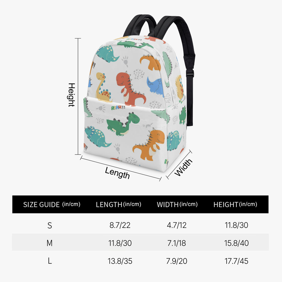dinosaurs print canvas mini backpack purse S Kids Dino-Mite Backpack