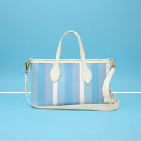 Blue And White Striped Handbags | Blue Mini Handbag