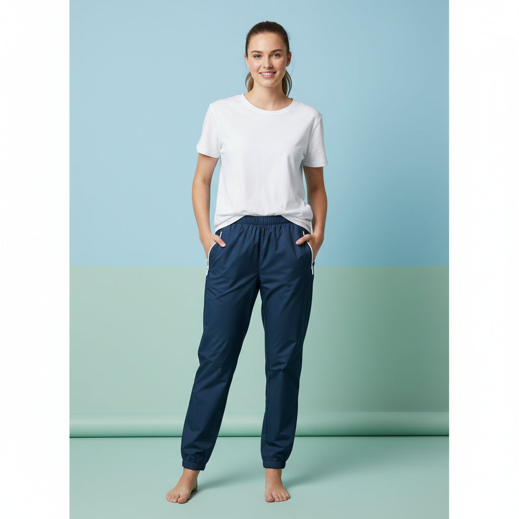Navy Track Pants | Unisex All-Over Print Streetwear Joggers