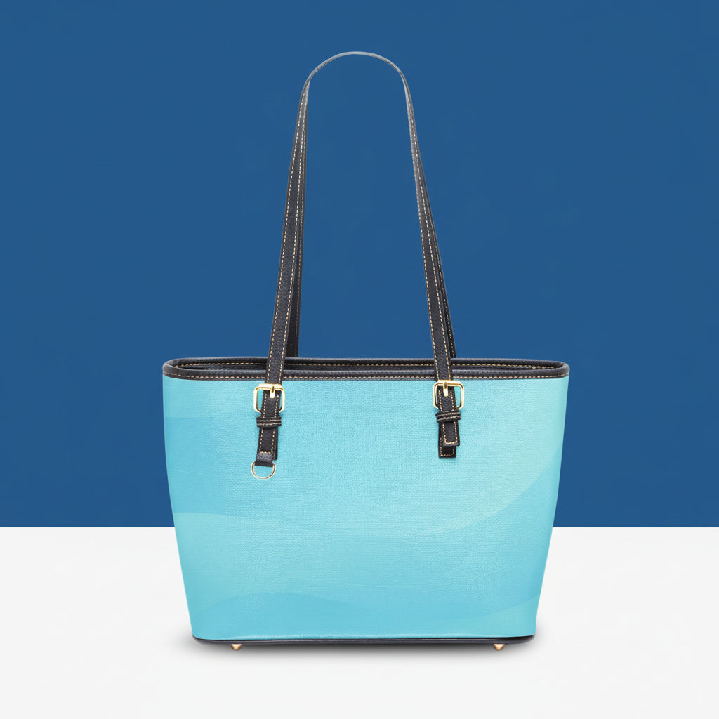 Aqua Blue Handbags | Blue Leather Handbag