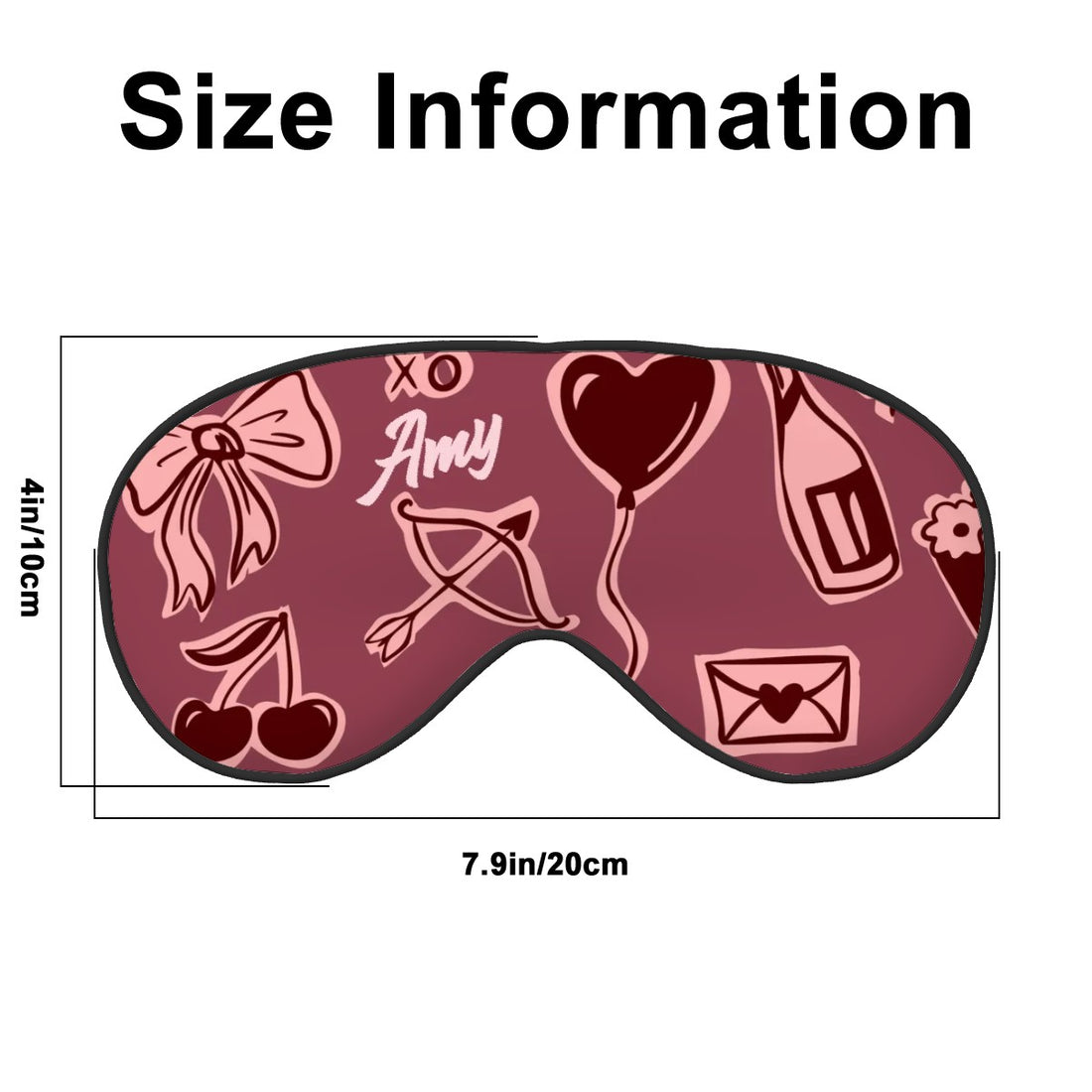 Custom Spa Gift Set | Romantic Cherry Ribbon & Bow Print Kit