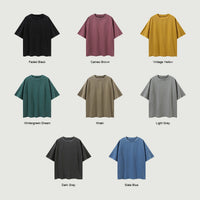 Faded Raw Hem Oversized Unisex T-shirt S-2XL