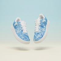 Blue Floral Sneakers | Blue Floral Shoes