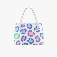 Handbags Leopard Print White Multi Color Shoulder Tote Bag Waterproof Leather