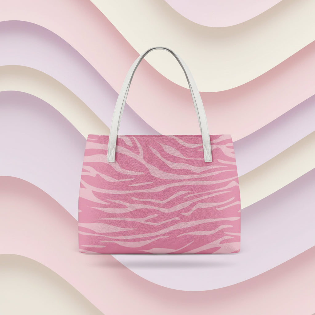 Pink Zebra Handbag | Pink Shoulder Handbag
