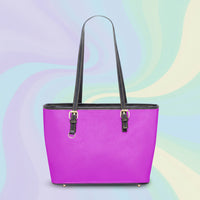 Neon Pink Handbag | Pink Leather Handbag