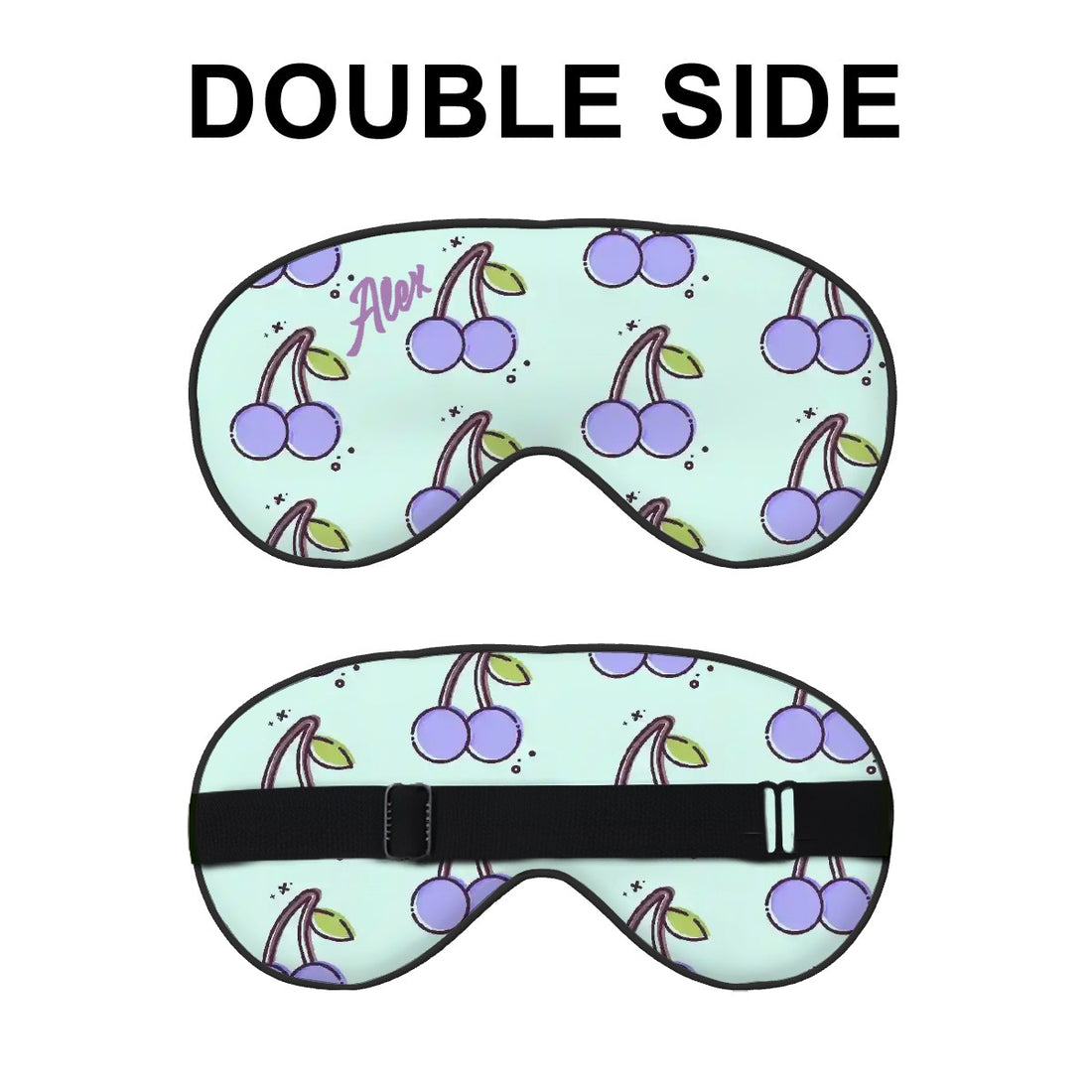 Personalized Beauty Gift Set | Mint Green & Purple Cherry 3 Piece Kit