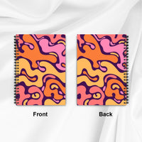 Orange and Pink Funky A5 Spiral Notebook