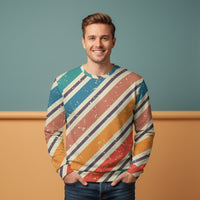 Stripe Sweater | Colorful Striped Aesthetic Unisex Pullover
