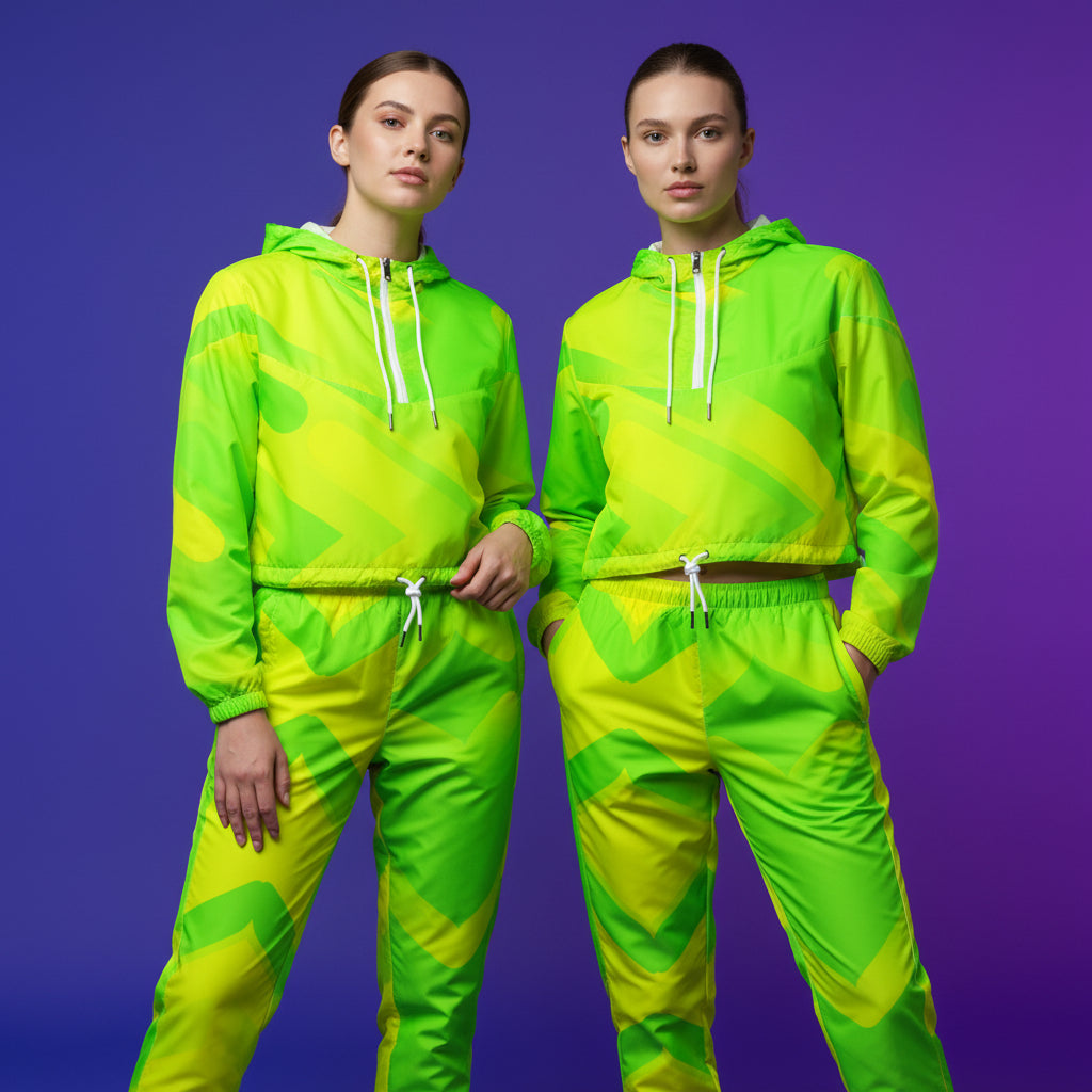 Green Track Pants | Unisex Lightweight Streetwear Joggers