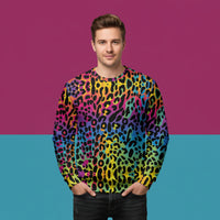 Leopard Print Sweater | Colorful Animal Pattern Unisex Pullover