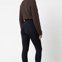 Black Zip‑Front Leggings-2