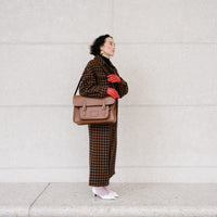Handmade Leather Satchel - Chestnut-1