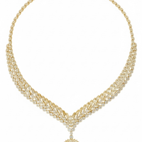 Countess Statement Emerald Necklace Gold-2
