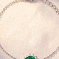 Phillippa Bracelet Emerald Silver-3