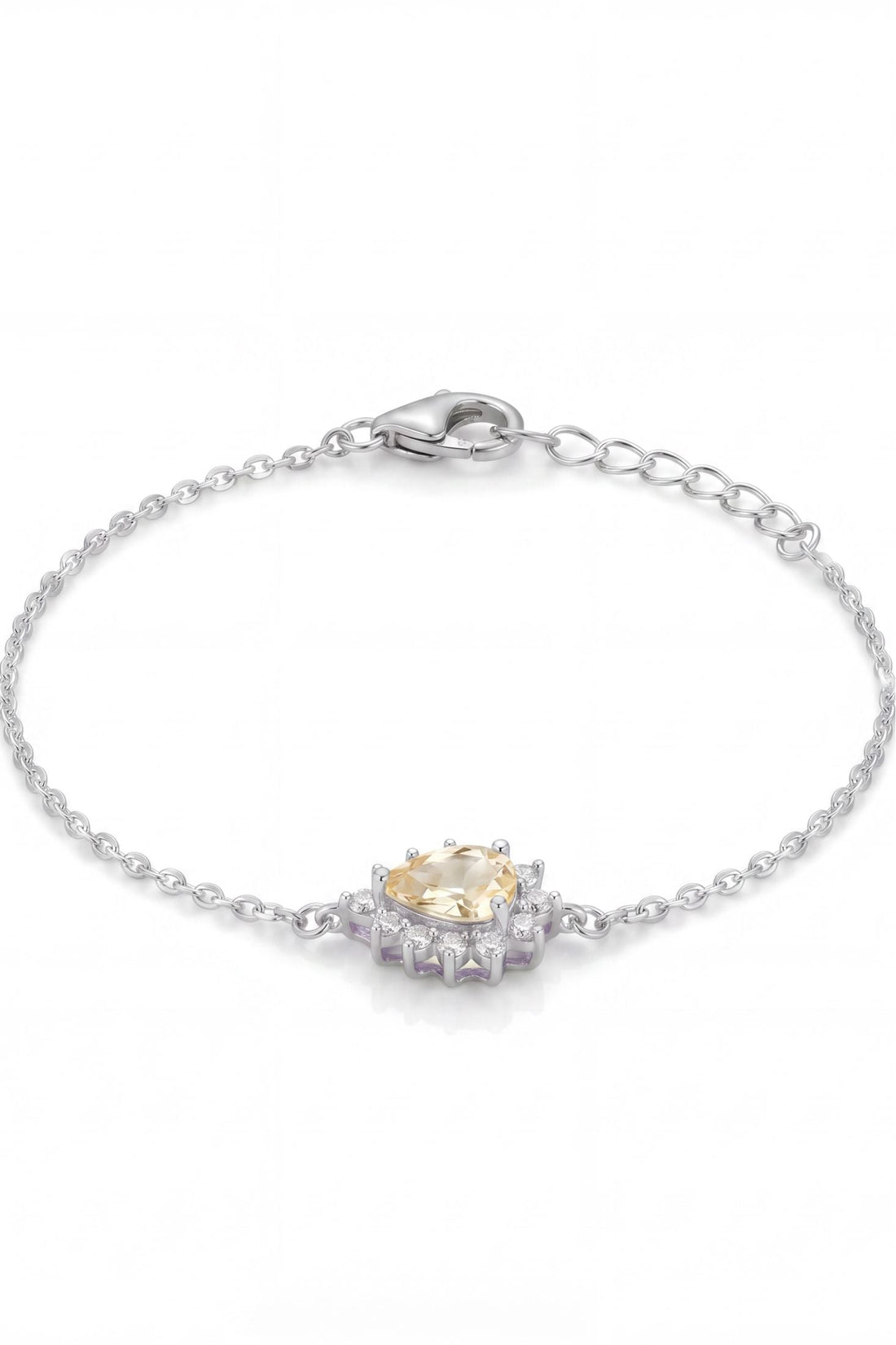 Phillippa Bracelet Yellow Topaz Silver-0