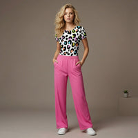 Women's Multi Color Leopard Print Bodysuit