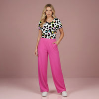Women's Multi Color Leopard Print Bodysuit