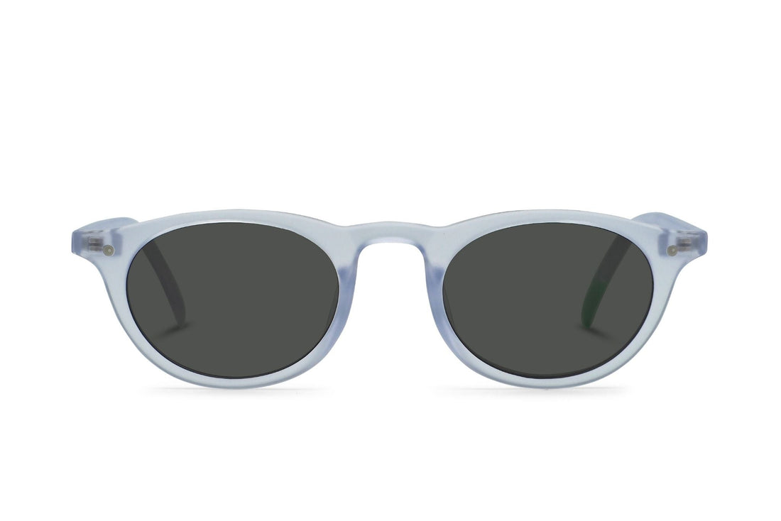 Kilda Polar polarized sunglasses, light blue frame with dark lenses