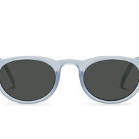 Kilda Polar polarized sunglasses, light blue frame with dark lenses