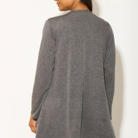 Charcoal Waterfall Cardigan-3