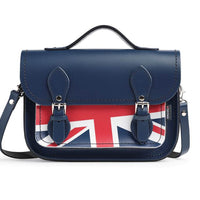 Union Jack Midi Satchel - Navy-0