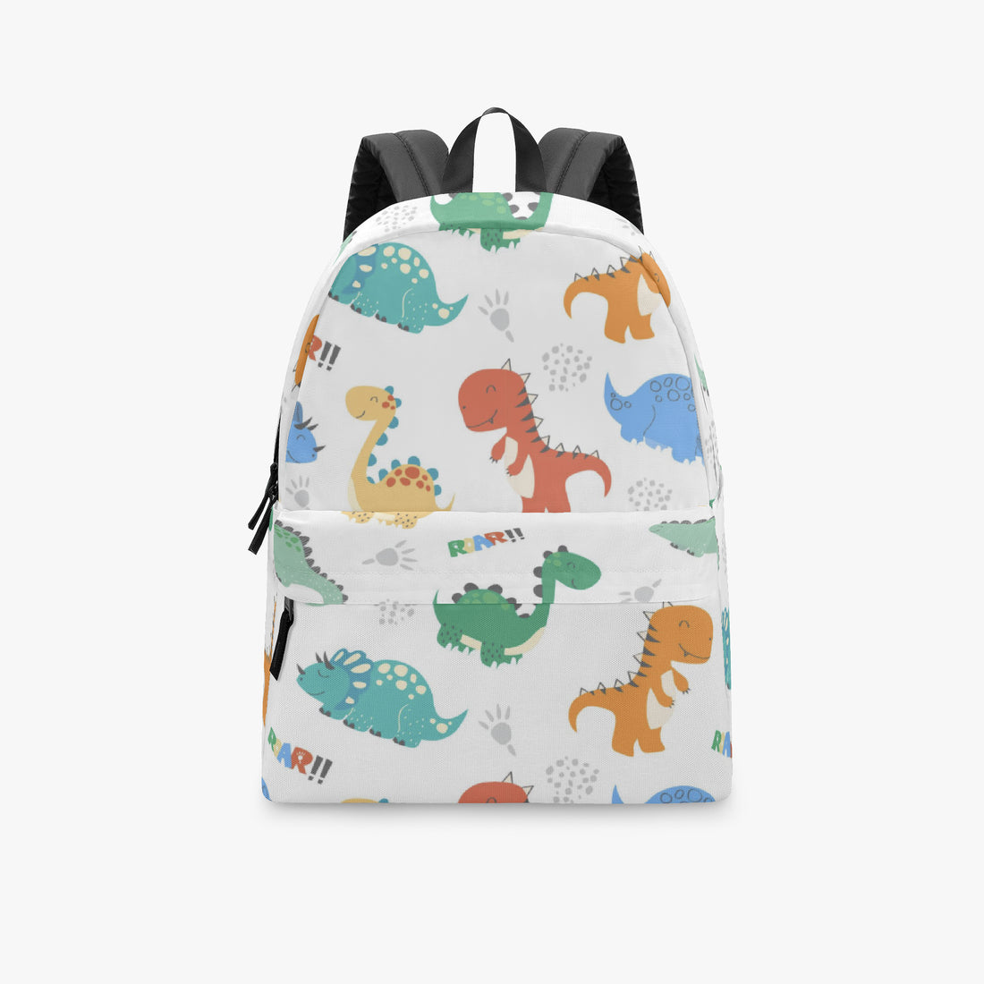 dinosaurs print canvas mini backpack purse New Embroidery Sun Long Neck Small Dinosaur Hook Hair Embroid Get ready for a roaring good time! Dino Party Small Kids Backpack