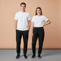 Black Track Pants | Unisex All-Over Print Streetwear Joggers