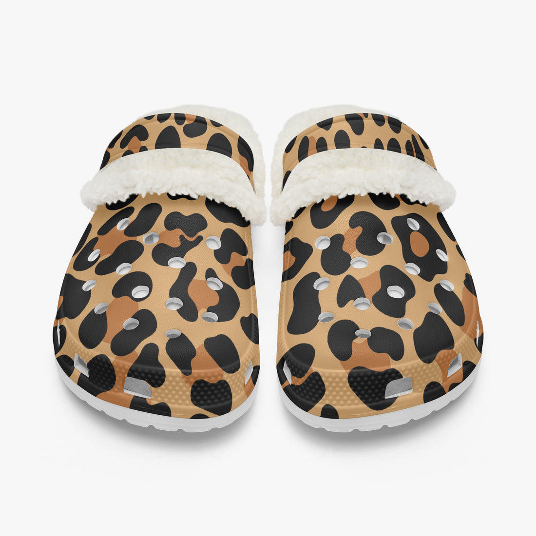 Leopard Print Clogs Unisex Funky Work Shoes