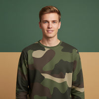Camo Sweater | Aesthetic Green Camouflage Unisex Pullover