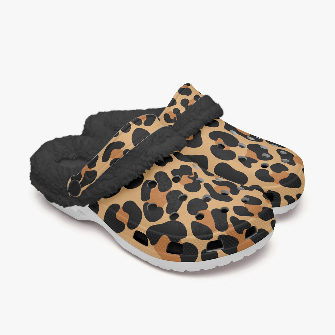 Leopard Print Clogs Unisex Funky Work Shoes