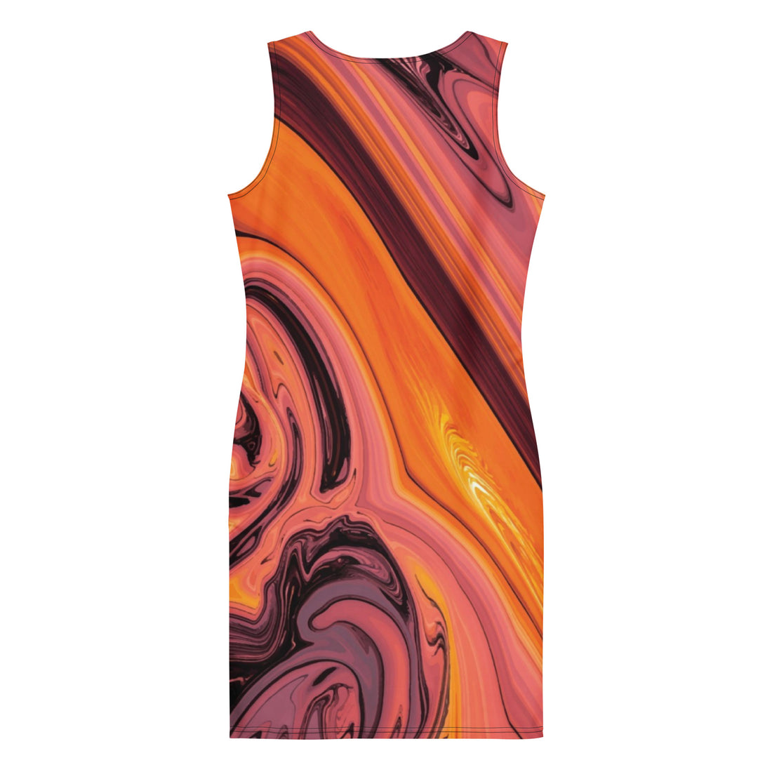 Pink and Orange Marble Mini Bodycon Dress – TheCherryStopShop