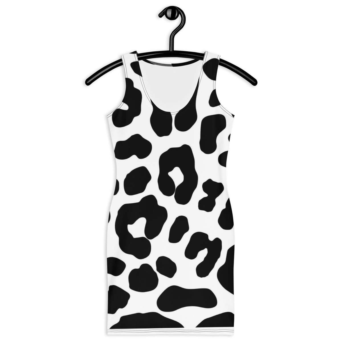 Black and White Cow Print Mini Bodycon Dress – TheCherryStopShop