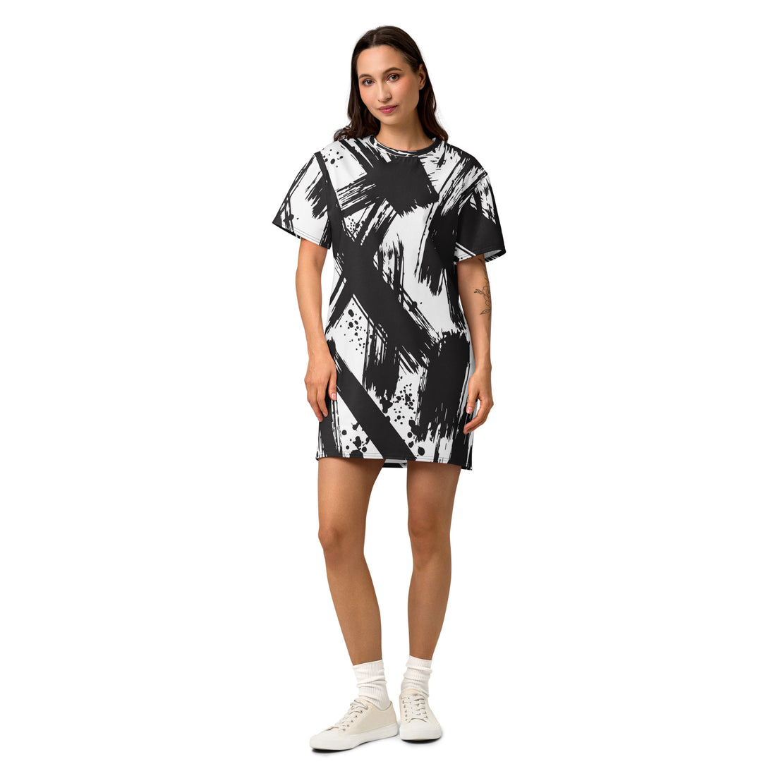 Casual Heavyweight Cotton Black Tshirt Dress – TheCherryStopShop